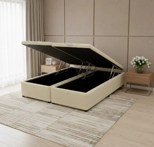 Box baú com pistão a gás, mostrando abertura leve e segura