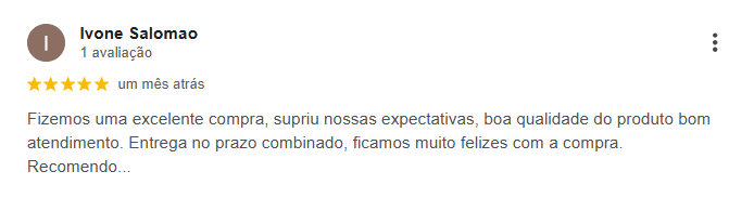 Avaliação 5 estrelas cliente Rael Colchões Rio Preto