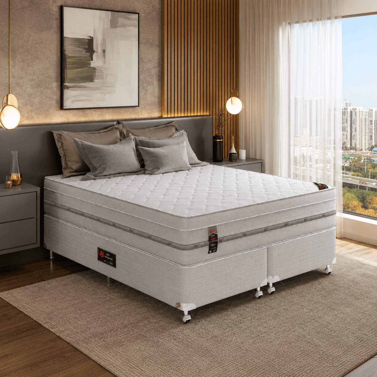 Colchão Castor Magnético com conforto premium e excelente suporte para o sono